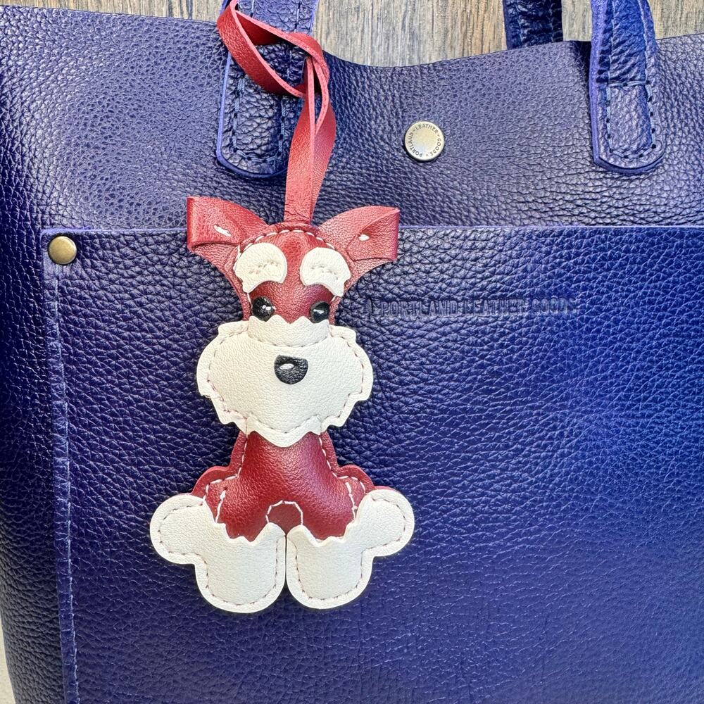 Brownish Red Dog Purse Charm Schnauzer Bag Charm Purse Dog lover Gift NEW